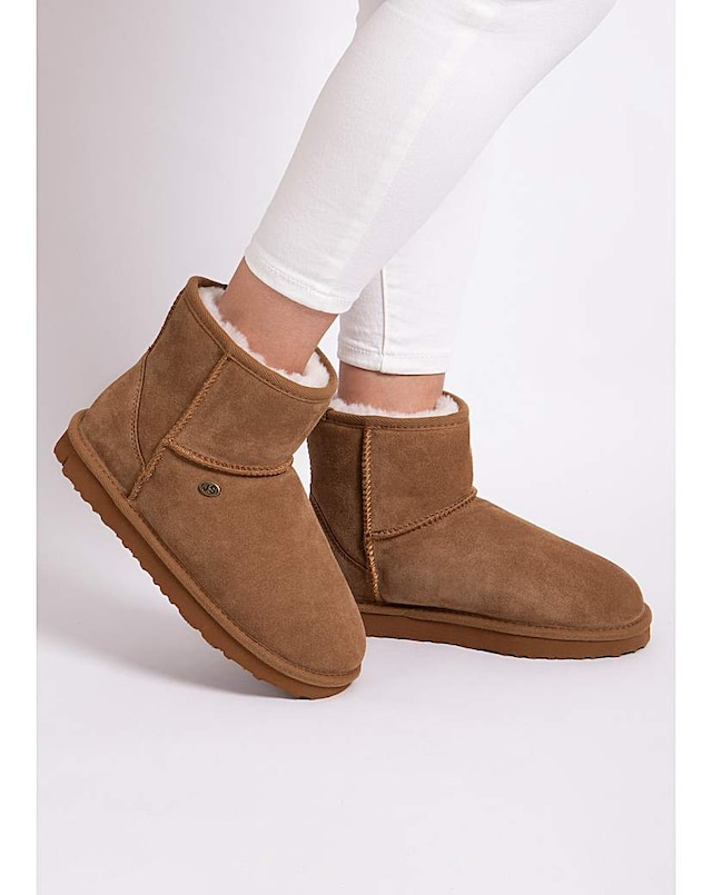 Just Sheepskin Womens Mini Classic Outdoor Boots
