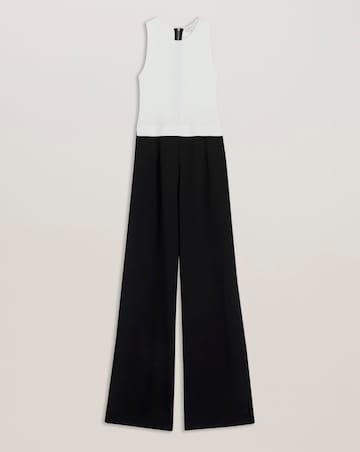 Ted Baker Knit Bodice Wide Leg Jumpsuit