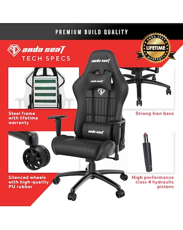 andaseaT Jungle Black Gaming Chair