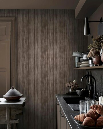 Abigail Ahern Linear Luxe Greige Wallpaper