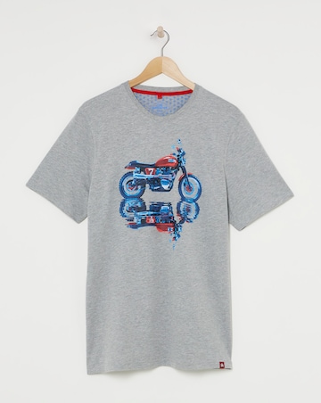 Joe Browns Motorcycle Print T-Shirt Long Length