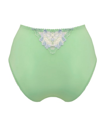 Pour Moi Sofia High Waist Deep Brief Pistachio/Blue