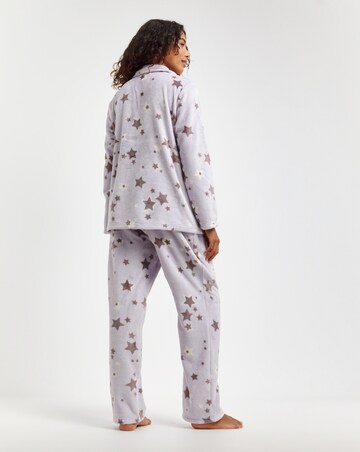 Pretty Secrets Fleece Button Through Pyjama Set