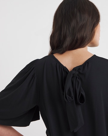 Tie Back Angel Sleeve Top