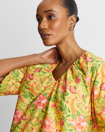 Joanna Hope Cotton Poplin Blouse