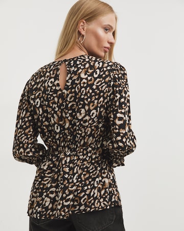 Animal Print Tea Top