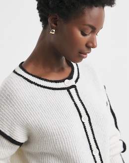 Tipping Detail Cardigan