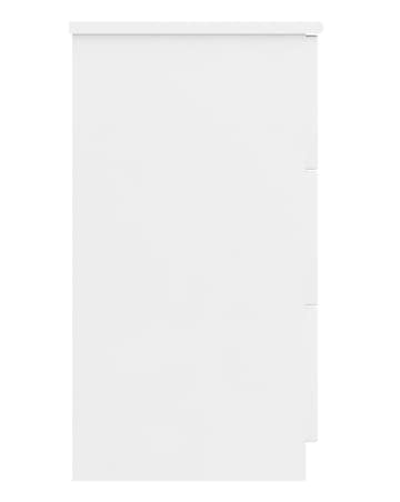 Sorrento High Gloss Assembled 3 Drawer Bedside Table