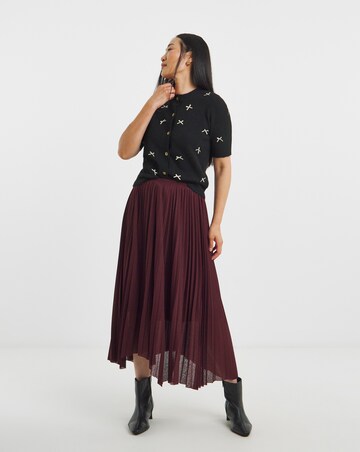 Bow Short Sleeve Cardigan