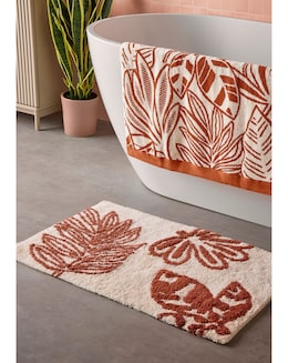 Cosmo Floral Cotton Bath Mat