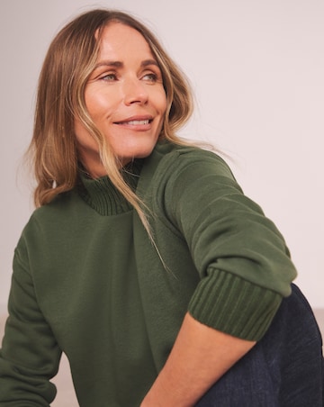 Anthology Heavyweight Rib Side Zip Sweatshirt