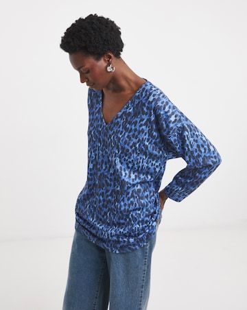 Soft Touch V Neck Longline Top