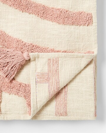 Modern Earth Blush Tufted Circles Throw