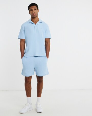 Lacoste Short Sleeve Textured Jersey Polo - Light Blue