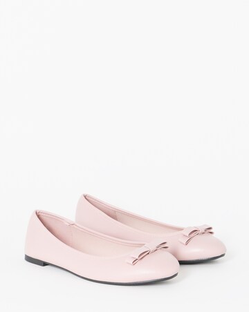 Abundance Classic Bow Ballerina Shoes - Wide Fit (E)