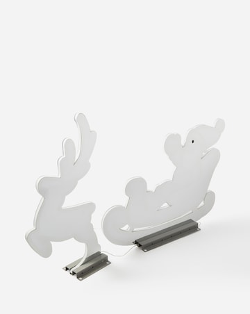 Santa with Sleigh Infinity Light - 75cm