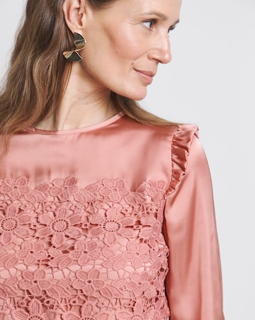 Joanna Hope Lace Insert Blouse