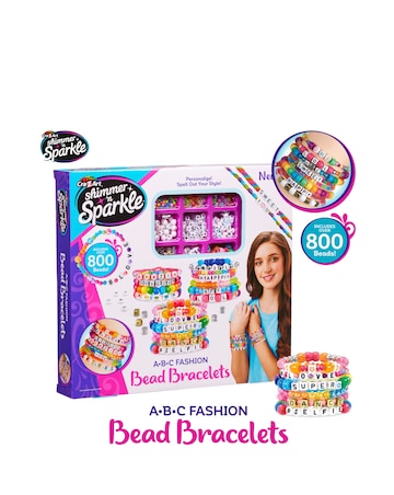 Shimmer 'N' Sparkle ABC Fashion Bead Bracelets