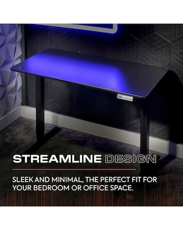 X Rocker Ascend Height Adjustable Desk Black