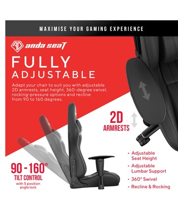 andaseaT Jungle Black Gaming Chair