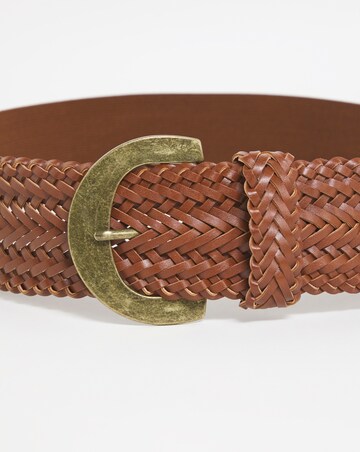 Dark Tan Woven Belt