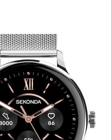Sekonda Flex Plus Smart Watch - Silver/Stainless Steel Mesh