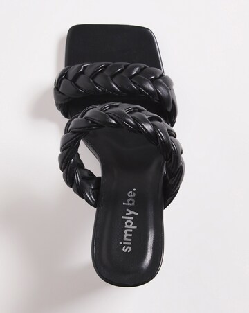 Sandra Plaited Heeled Sandals Wide Fit