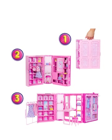 Barbie Dream Closet Doll, Playset and Accessories