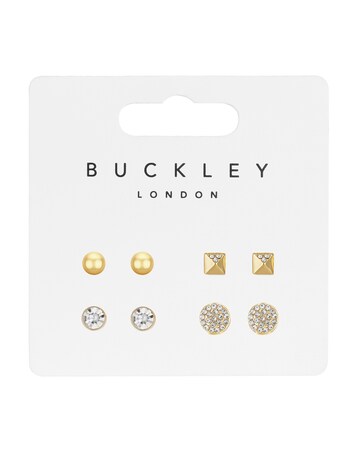 Buckey 4 Pack Gold Earring Set