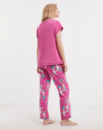 Joe Browns Jersey Pyjamas In A Bag Giraffe Print