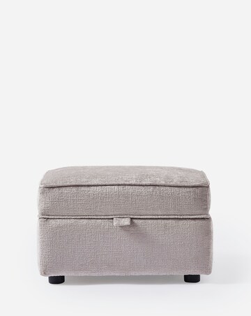 Hunter Chenille Storage Footstool