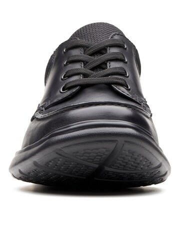 Clarks Cottrell Edge Wide Fit Shoe - Black