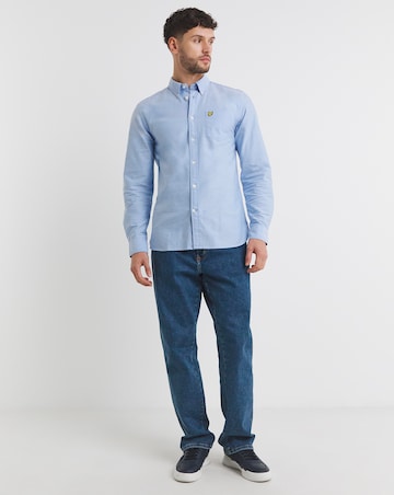 Lyle & Scott Classic Long Sleeve Oxford Shirt - Blue