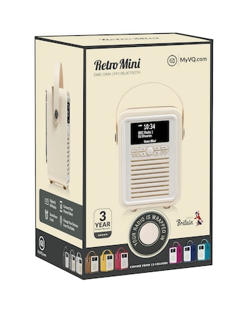 VQ Retro Mini DAB Radio - Cream