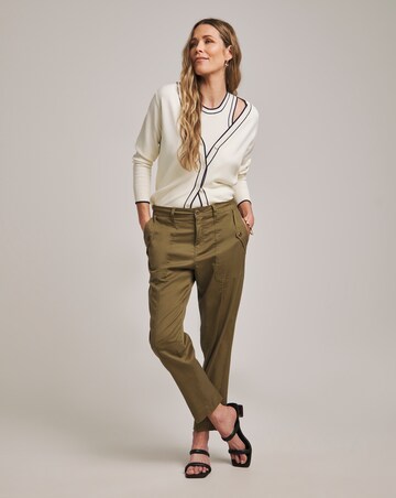 Anthology Contrast Trim Rib Cardigan