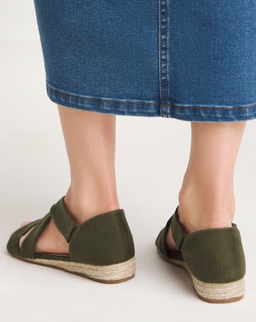 Sonya Soft Strap Espadrille Sandals - Extra Wide Fit (EEE)