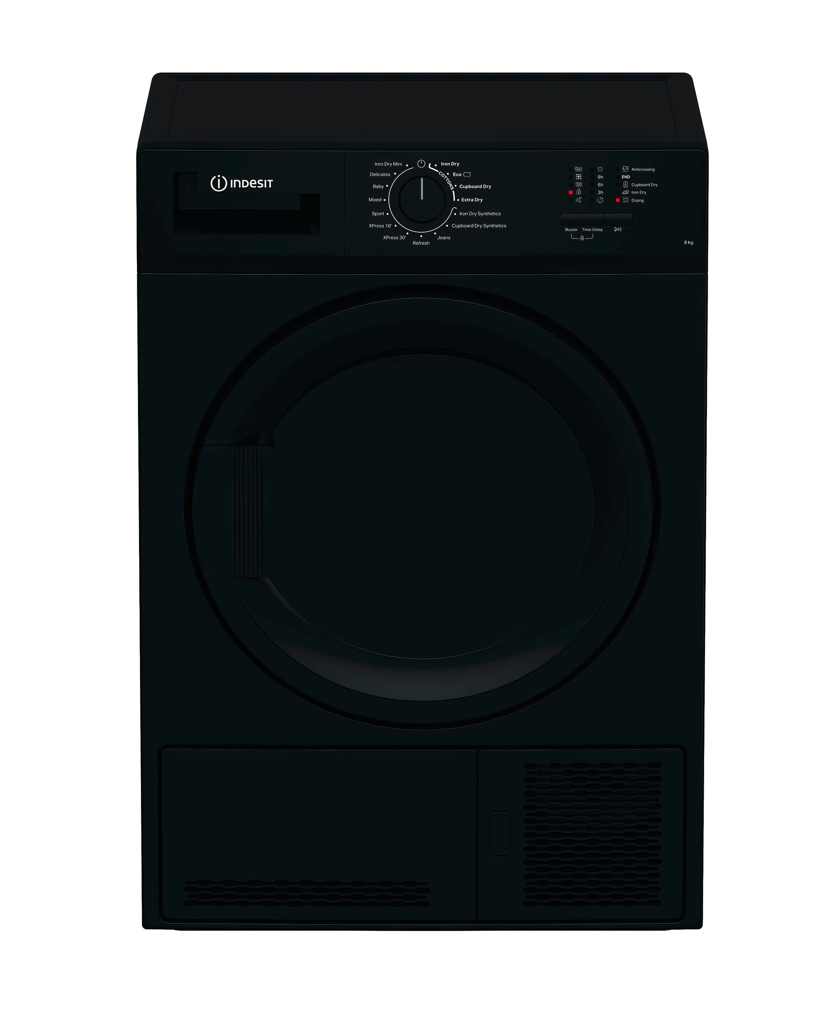 Indesit C YD C82 BBGL UK Condenser Tumble Dryer 8kg - Black
