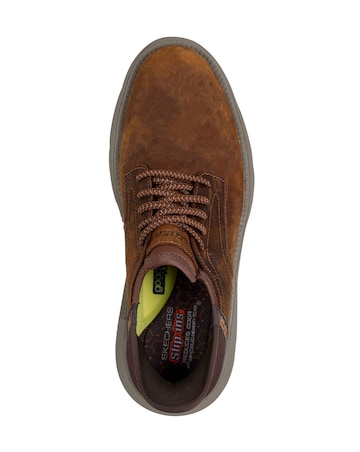 Skechers Slip-ins Bungee Wide Fit Shoe - Brown