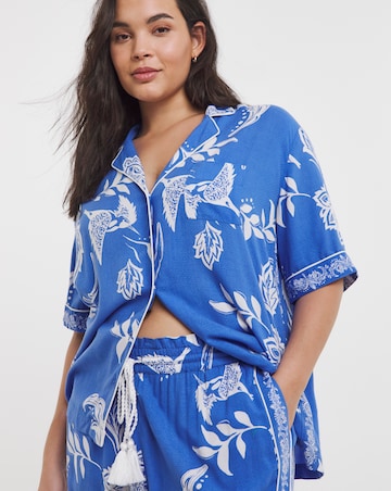 Figleaves Border Print Pyjama Set