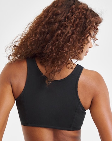 Pretty Secrets (2 Pack) Front Fastening Bras (B-DD) White/Black