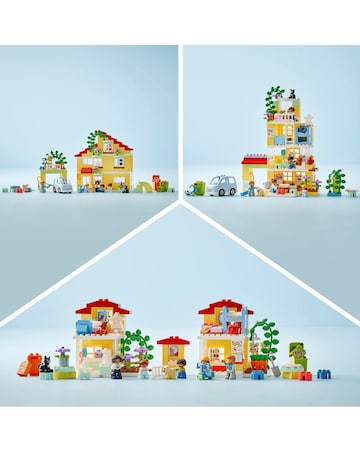 LEGO DUPLO 3in1 Family House Toy for Toddlers Aged 3+ 10994