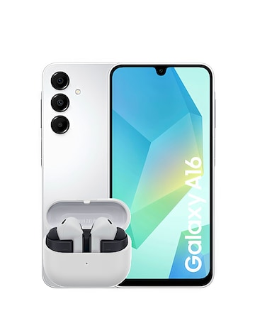 Samsung Galaxy A16 4G 128GB - Light Grey and Buds3 FE - Grey Bundle