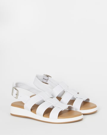 Estrella Leather Tubular Fisherman Sandals - Wide Fit (E)