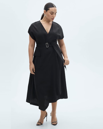 Mango Asymmetrical Dress with Belt
