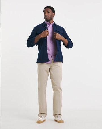 Short Sleeve Lilac Oxford Shirt Regular