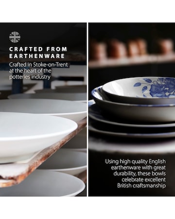 Wade Floral Set of 4 Pasta Bowls