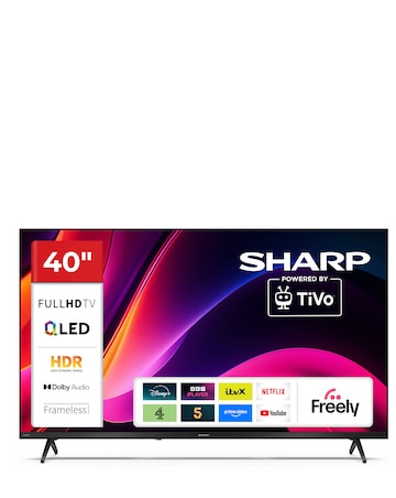 Sharp 2T-C40HE3245KB 40in QLED Full HD Smart TiVo LED TV with Freely