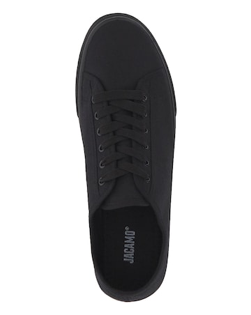 Myles Lace Up Canvas Pump Wide Fit