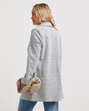 Grey Marl Unlined Coatigan