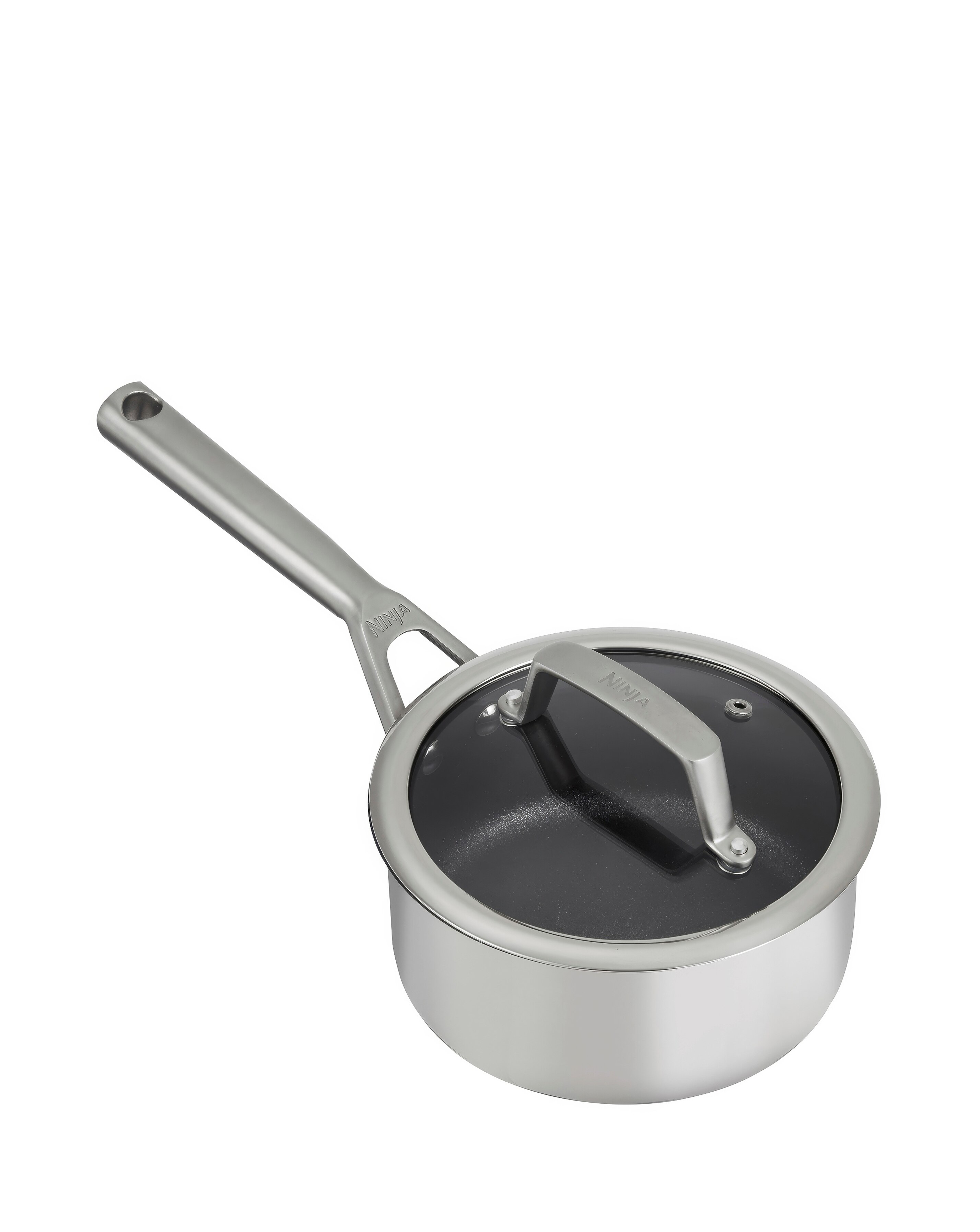Ninja Foodi ZEROSTICK Stainless Steel 16cm Saucepan with Lid